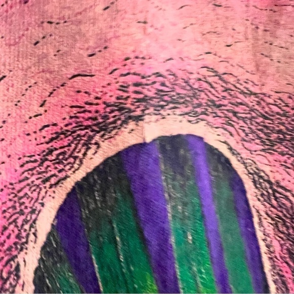Vintage 90s Florida Flamingo Shirt M Purple - Picture 8 of 8